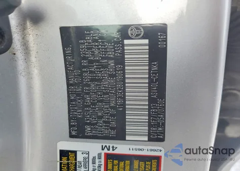 2011 Toyota Camry Base из США, поврежденный, VIN 4T1BF3EK2BU190619